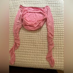SHEIN pink crop top